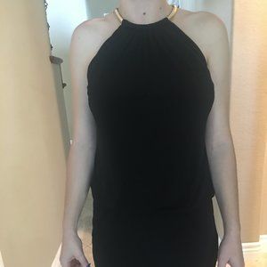 NWT Guess Mini Dress Gold Neck Chain Sz 2